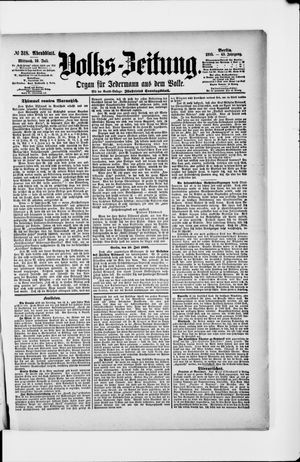 Volks-Zeitung vom 10.07.1895