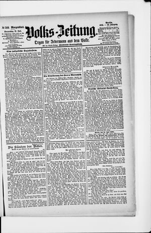 Volks-Zeitung vom 11.07.1895