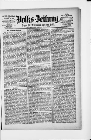 Volks-Zeitung vom 11.07.1895