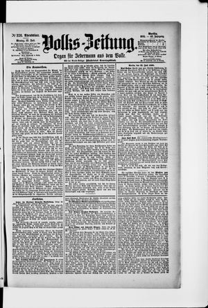 Volks-Zeitung vom 15.07.1895