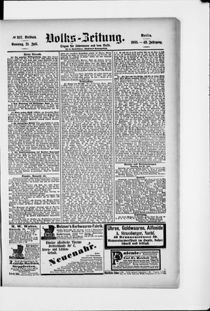 Volks-Zeitung vom 21.07.1895
