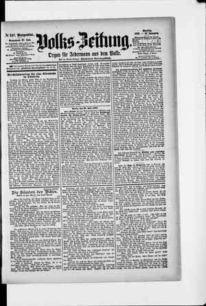 Volks-Zeitung vom 27.07.1895