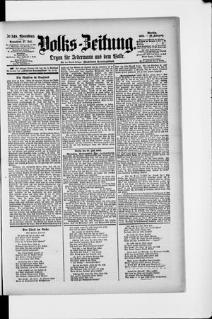 Volks-Zeitung vom 27.07.1895