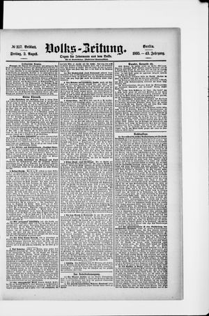 Volks-Zeitung vom 02.08.1895