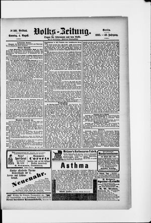 Volks-Zeitung vom 04.08.1895