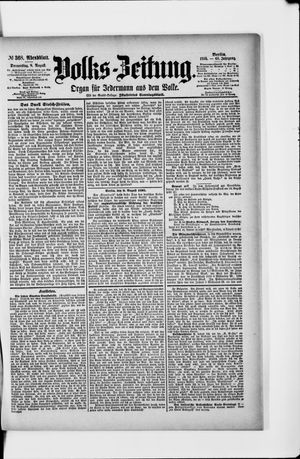 Volks-Zeitung vom 08.08.1895