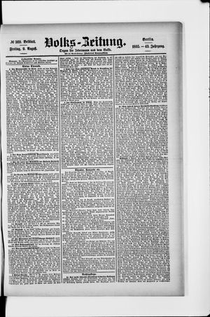Volks-Zeitung vom 09.08.1895