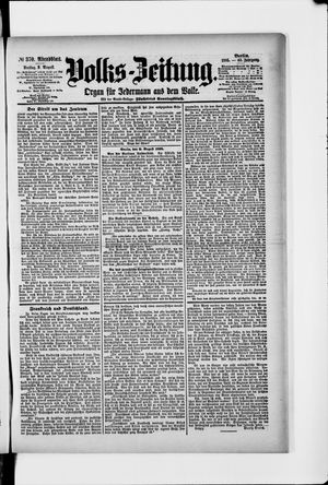 Volks-Zeitung vom 09.08.1895
