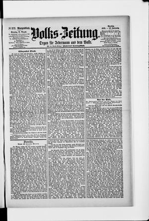 Volks-Zeitung vom 11.08.1895