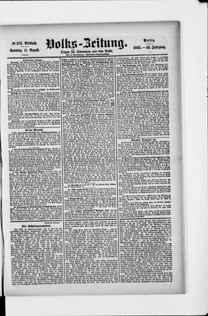 Volks-Zeitung vom 11.08.1895