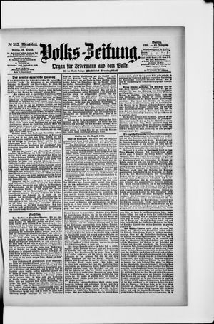 Volks-Zeitung vom 16.08.1895