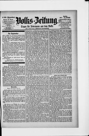 Volks-Zeitung vom 18.08.1895