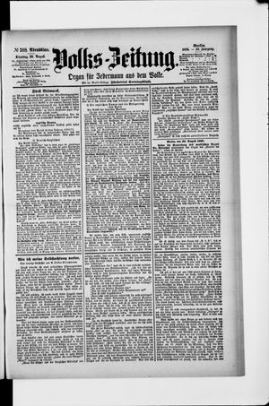 Volks-Zeitung vom 20.08.1895