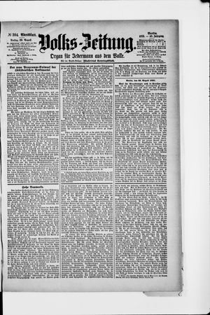 Volks-Zeitung on Aug 23, 1895