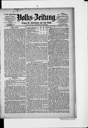 Volks-Zeitung vom 27.08.1895