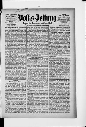 Volks-Zeitung vom 29.08.1895
