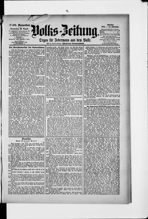 Volks-Zeitung vom 29.08.1895