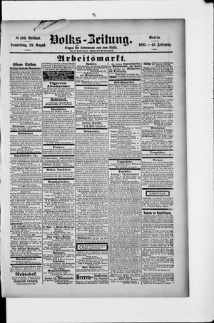 Volks-Zeitung vom 29.08.1895