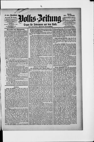Volks-Zeitung vom 29.08.1895