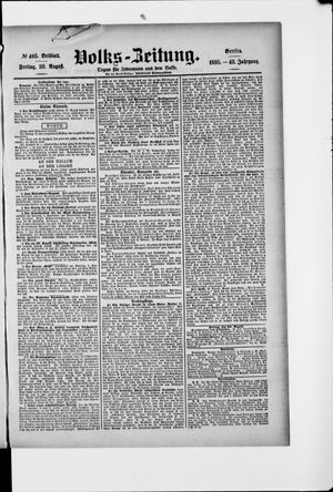 Volks-Zeitung vom 30.08.1895