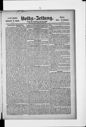 Volks-Zeitung vom 31.08.1895