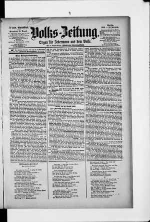 Volks-Zeitung vom 31.08.1895