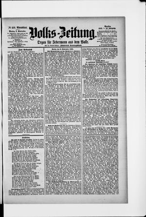 Volks-Zeitung vom 02.09.1895