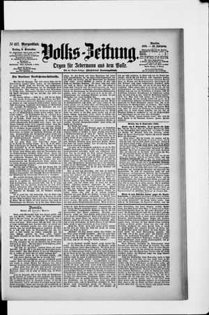 Volks-Zeitung vom 06.09.1895