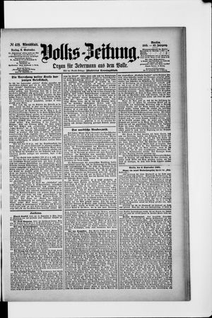 Volks-Zeitung vom 06.09.1895