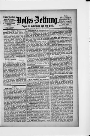 Volks-Zeitung vom 09.09.1895