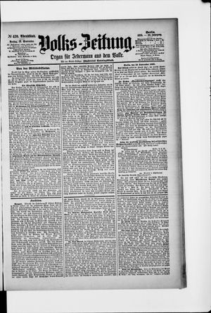 Volks-Zeitung vom 13.09.1895