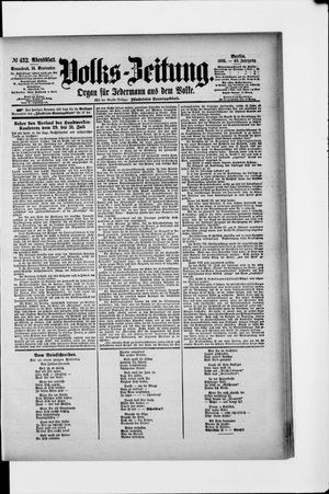Volks-Zeitung vom 14.09.1895