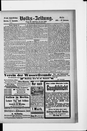 Volks-Zeitung vom 15.09.1895