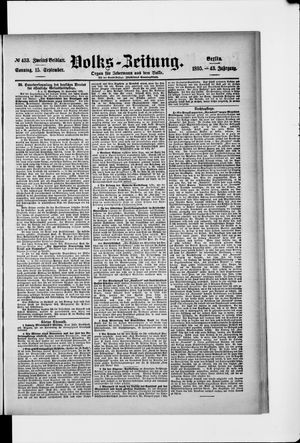 Volks-Zeitung vom 15.09.1895