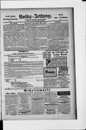Volks-Zeitung vom 19.09.1895