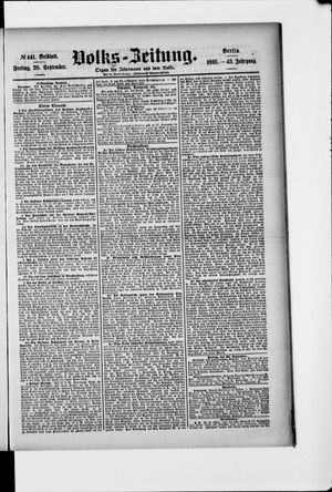 Volks-Zeitung vom 20.09.1895
