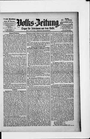 Volks-Zeitung vom 20.09.1895