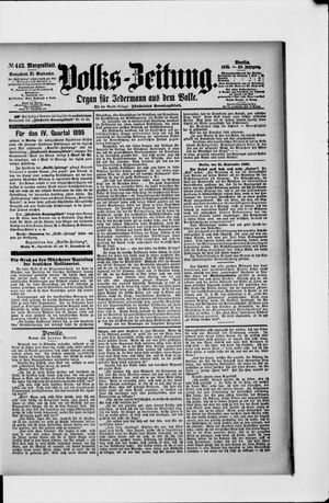 Volks-Zeitung vom 21.09.1895