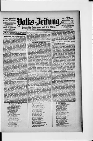 Volks-Zeitung vom 21.09.1895
