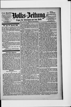 Volks-Zeitung vom 22.09.1895