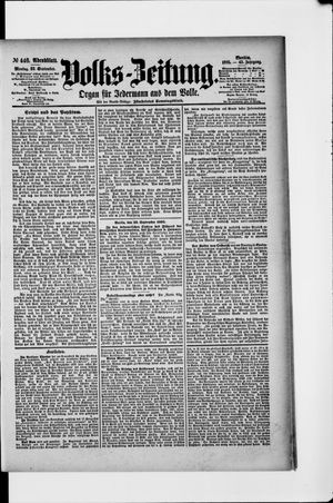 Volks-Zeitung vom 23.09.1895