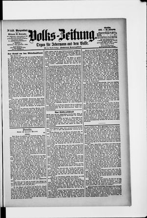 Volks-Zeitung on Sep 25, 1895