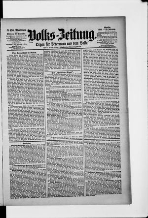 Volks-Zeitung on Sep 25, 1895
