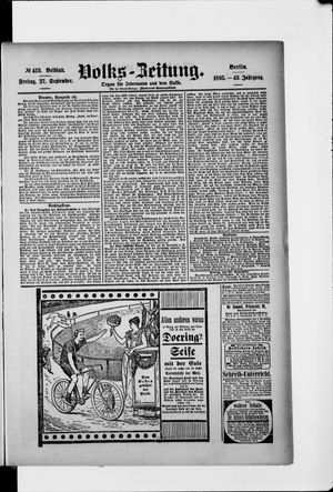 Volks-Zeitung vom 27.09.1895