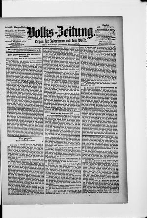 Volks-Zeitung vom 28.09.1895