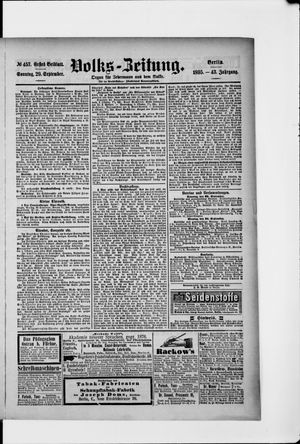 Volks-Zeitung vom 29.09.1895