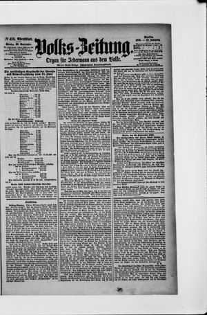 Volks-Zeitung vom 30.09.1895