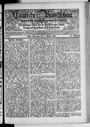 Volks-Zeitung vom 17.10.1895