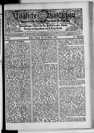 Volks-Zeitung on Oct 20, 1895