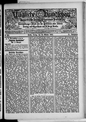 Volks-Zeitung vom 25.10.1895